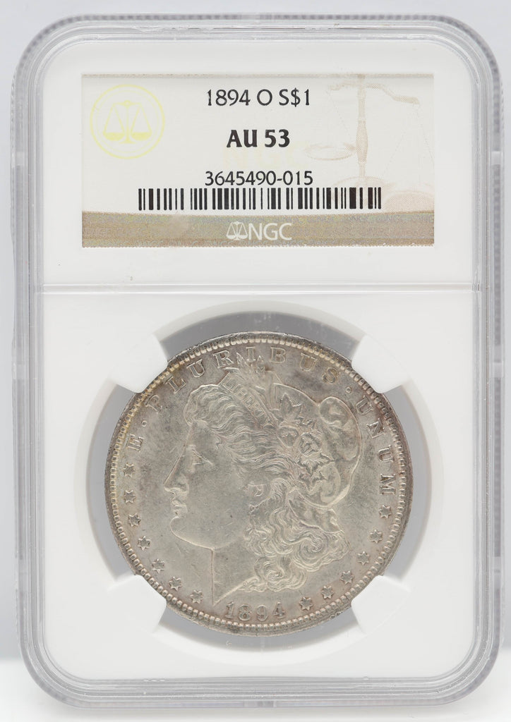 1894-O $1 Morgan Silver Dollar NGC AU53