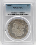 1885-O $1 Morgan Silver Dollar PCGS MS63