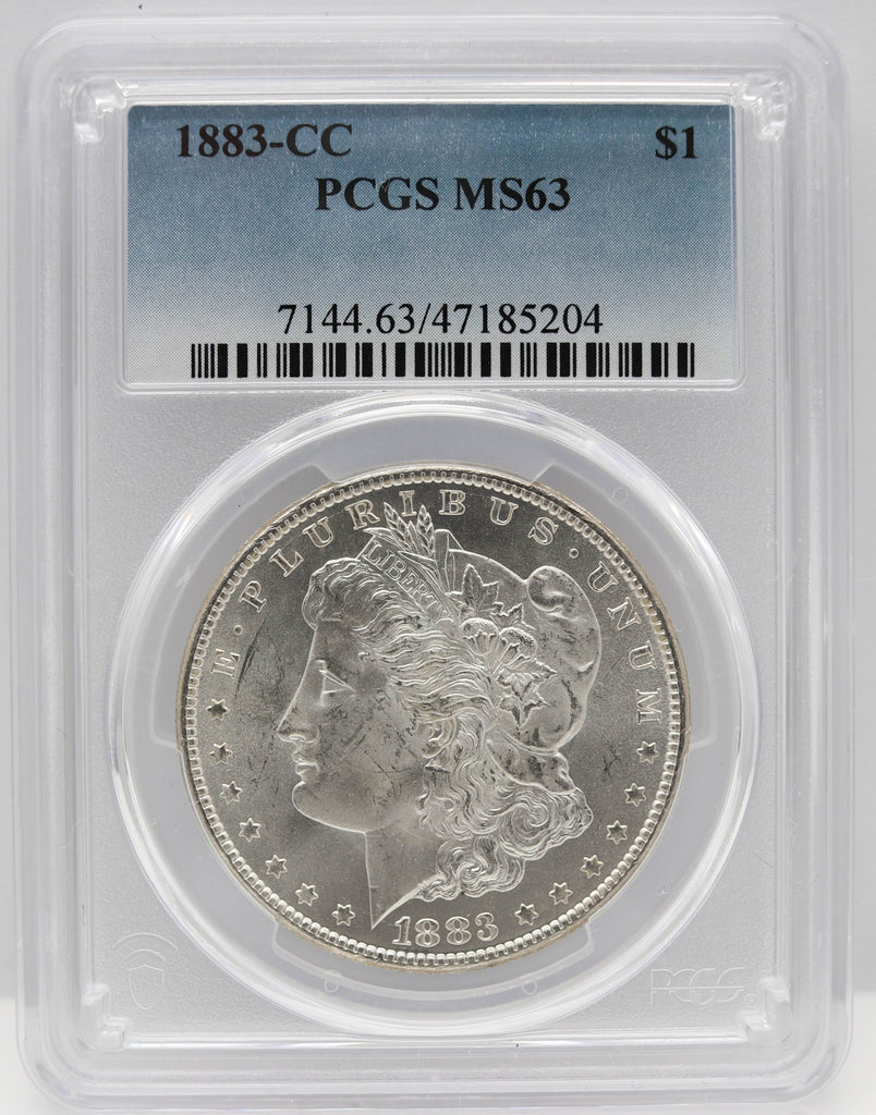 1883-CC $1 Morgan Silver Dollar PCGS MS63