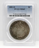 1881-O $1 Morgan Silver Dollar PCGS MS63