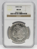 1878-S $1 Morgan Silver Dollar NGC MS64