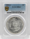 1889-S $1 Morgan Silver Dollar PCGS MS61