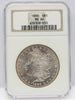 1890 $1 Morgan Silver Dollar NGC MS64