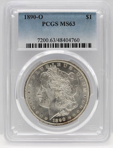 1890-O $1 Morgan Silver Dollar PCGS MS63