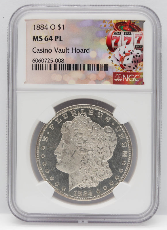 1884-O $1 Morgan Silver Dollar NGC MS64 PL