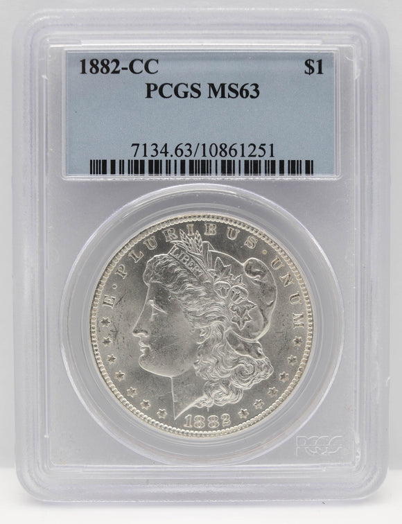 1882-CC $1 Morgan Silver Dollar PCGS MS63