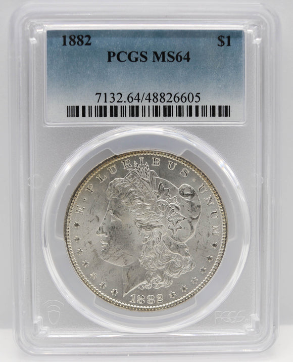 1882 $1 Morgan Silver Dollar PCGS MS64