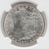 1891 $1 Morgan Silver Dollar NGC MS63