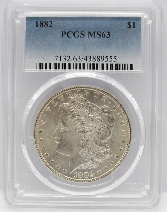 1882 $1 Morgan Silver Dollar PCGS MS63