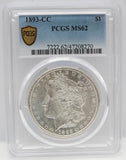 1893-CC $1 Morgan Silver Dollar PCGS MS62