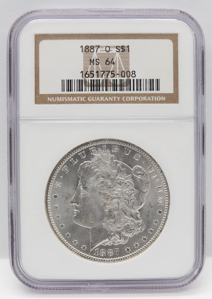 1887-O $1 Morgan Silver Dollar NGC MS64