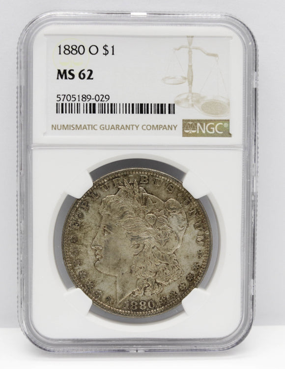 1880-O $1 Morgan Silver Dollar NGC MS62