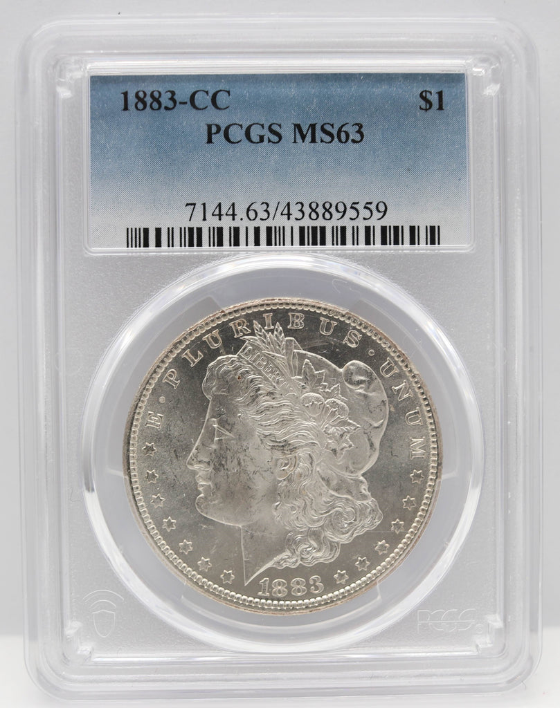 1883-CC $1 Morgan Silver Dollar PCGS MS63