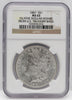 1887 $1 Morgan Silver Dollar NGC MS63