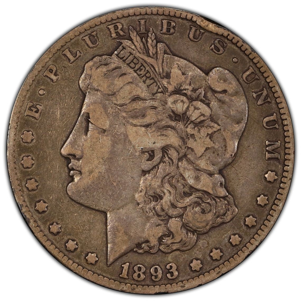 1893-CC $1 Morgan Silver Dollar PCGS F12