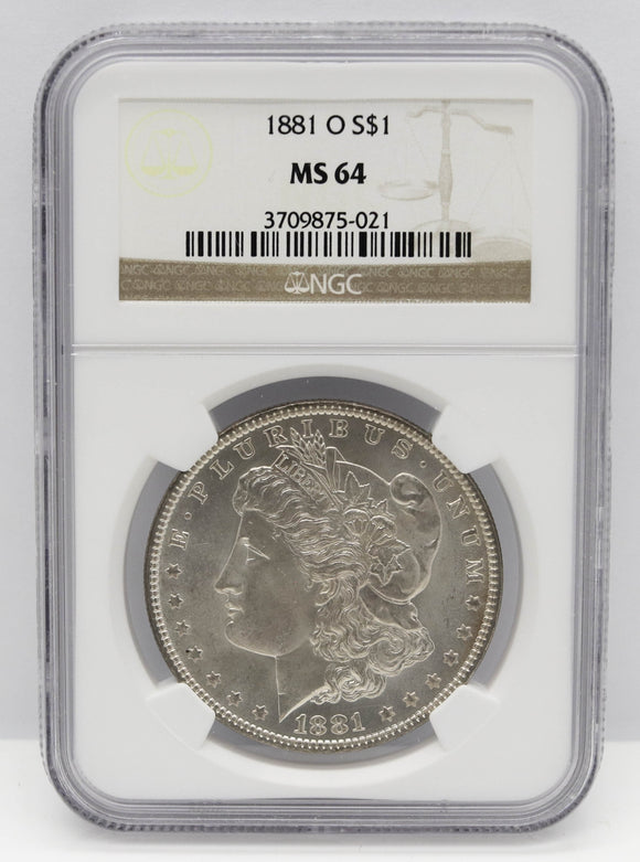 1881-O $1 Morgan Silver Dollar NGC MS64