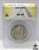 1939-D 50c Walking Liberty ANACS MS65