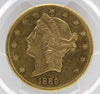 1889-CC $20 Liberty Head PCGS AU50