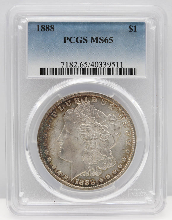 1888 $1 Morgan Silver Dollar PCGS MS65