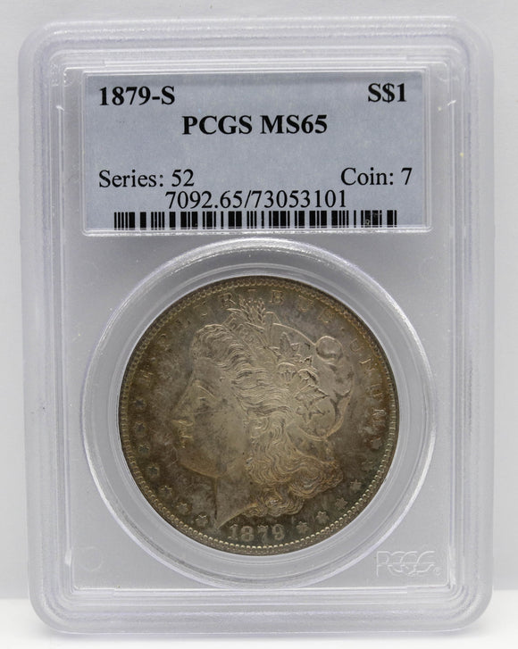 1879-S $1 Morgan Silver Dollar PCGS MS65 - Toned!