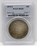 1879-S $1 Morgan Silver Dollar PCGS MS65 - Toned!