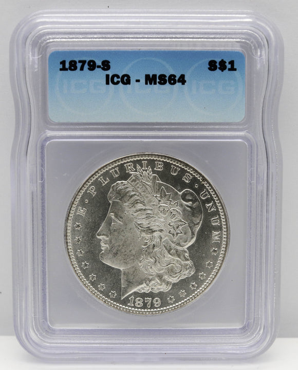 1879-S $1 Morgan Silver Dollar ICG MS64