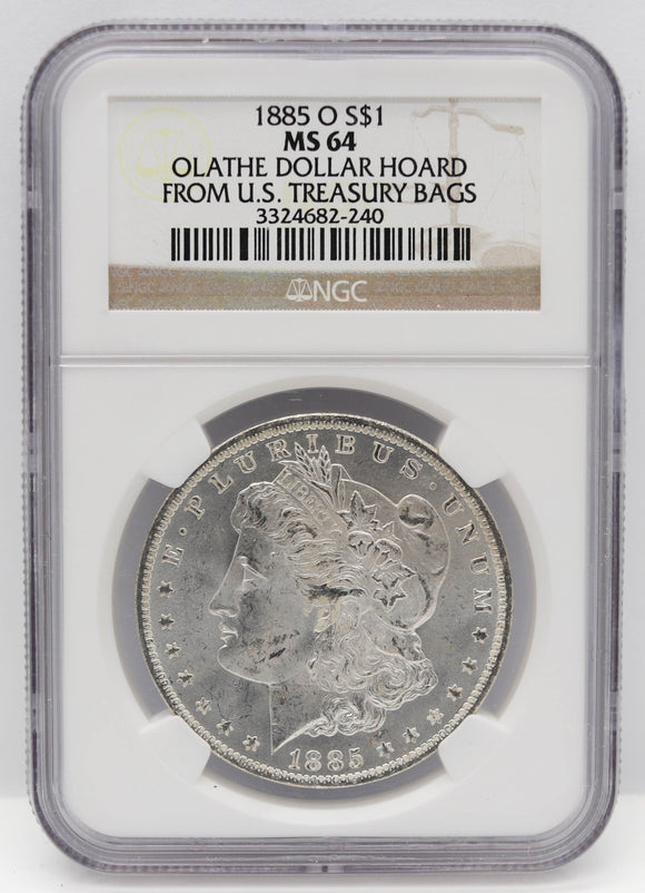 1885-O $1 Morgan Silver Dollar NGC MS64