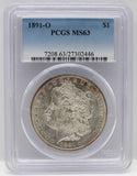 1891-O $1 Morgan Silver Dollar PCGS MS63