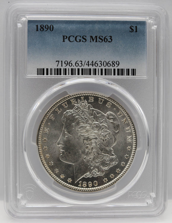 1890 $1 Morgan Silver Dollar PCGS MS63