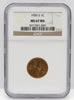 1955-S 1c Lincoln Wheat NGC MS67 RD
