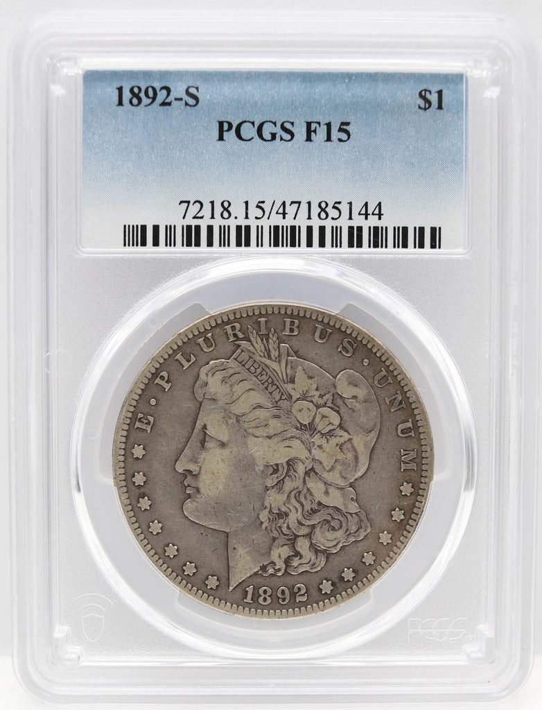 1892-S $1 Morgan Silver Dollar PCGS F15