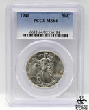 1941 50c Walking Liberty PCGS MS64