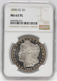 1890-CC $1 Morgan Silver Dollar NGC MS63 PL