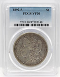 1892-S $1 Morgan Silver Dollar PCGS VF30