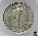 1939-D 50c Walking Liberty ANACS MS65