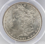 1891 $1 Morgan Silver Dollar PCGS MS62