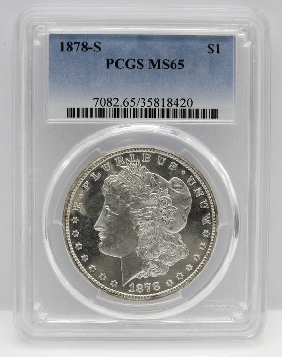 1878-S $1 Morgan Silver Dollar PCGS MS65