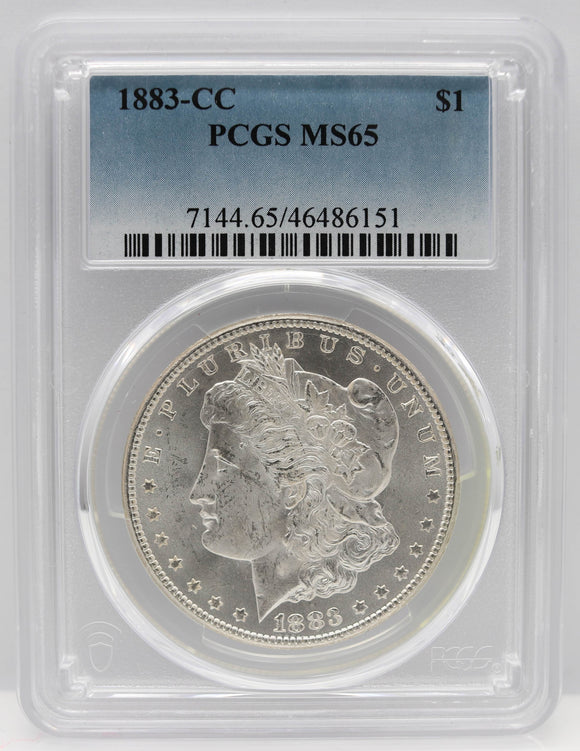 1883-CC $1 Morgan Silver Dollar PCGS MS65