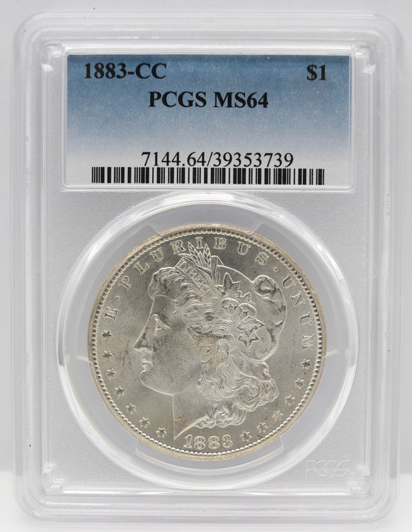 1883-CC $1 Morgan Silver Dollar PCGS MS64