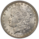 1887/6-O $1 Morgan Silver Dollar PCGS MS62+