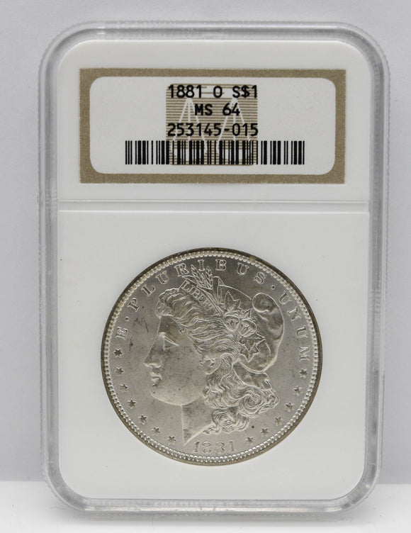 1881-O $1 Morgan Silver Dollar NGC MS64