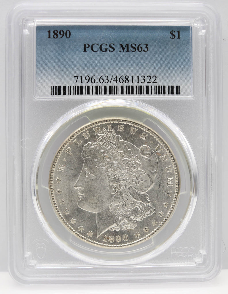 1890 $1 Morgan Silver Dollar PCGS MS63