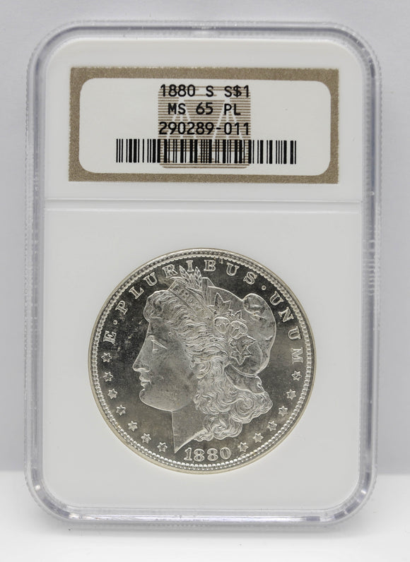 1880-S $1 Morgan Silver Dollar NGC MS65PL