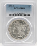 1890-S $1 Morgan Silver Dollar PCGS MS61