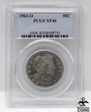 1903-O 50c Barber PCGS XF40