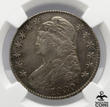 1830 50c Capped Bust Small 0 NGC XF45