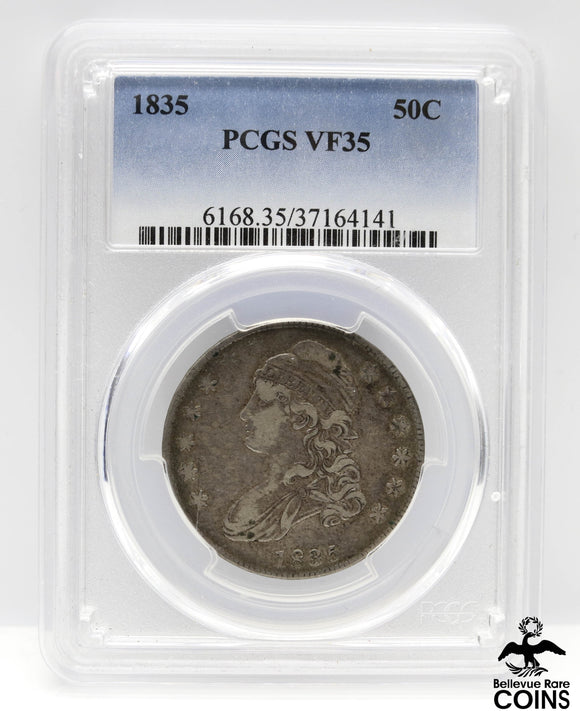 1835 50c Capped Bust PCGS VF35